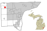 Wayne County Michigan Incorporated and Unincorporated areas Plymouth highlighted